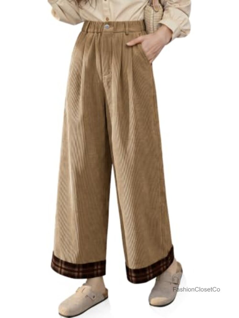 Wide Leg Corduroy Palazzo Pants